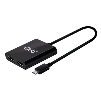 Club3D MST Hub USB 3.1 (Gen1) Type C to DisplayPort 1.2 Dual Monitor : image 2