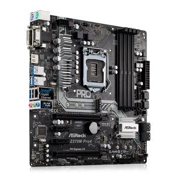 Asrock Intel Z270m Pro4 Kaby Lake Micro Atx Motherboard Ln77650 90 Mxb3f0 A0uayz Scan Uk