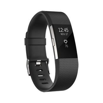 Fitbit Charge 2 Fitness Smartband Activity Tracker Black/Silver