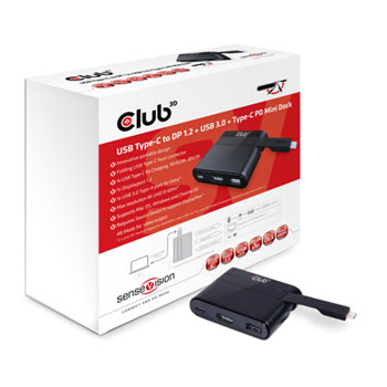 Club3D USB Type C to DP 1.2 + Charging Mini Dock : image 1