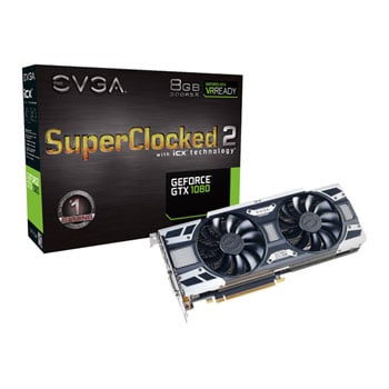 EVGA GeForce GTX 1080 SC2 GAMING with iCX Cooler Graphics Card