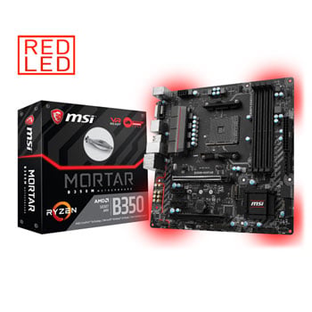 MSI AMD Ryzen AM4 B350M MORTAR Micro ATX Motherboard