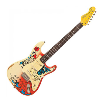 Vintage Icon V6 Thomas Blug Signature Electric Guitar (Summer of Love)