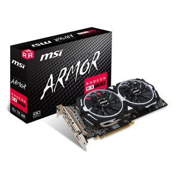 MSI AMD Radeon RX 580 8GB ARMOR 8G OC Graphics Card : image 1