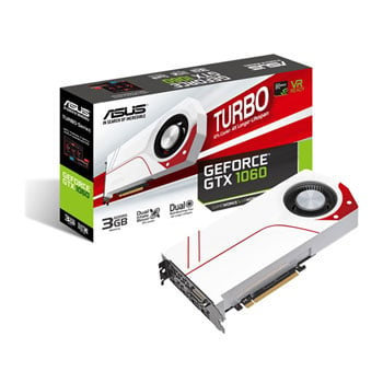 ASUS GeForce GTX 1060 White 3GB GDDR5 Graphics Card - TURBO- GTX1060-3G-WHITE | UK