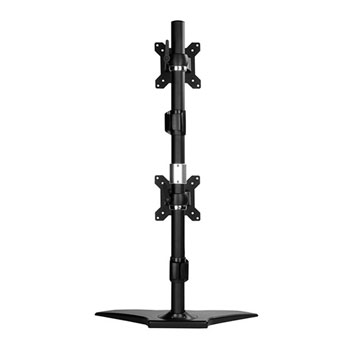 Silverstone SST-ARM24BS Vertical dual LCD monitor desk stand with support up to 24" LCD monitor : image 2