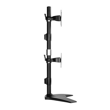 Silverstone SST-ARM24BS Vertical dual LCD monitor desk stand with support up to 24" LCD monitor : image 3