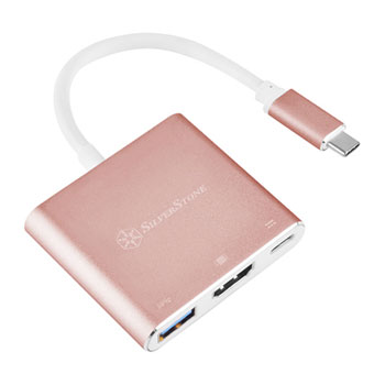 Silverstone SST-EP08P USB 3.1 Type-C to USB Type-A  USB Type-C PD with 4K capable HDMI Port