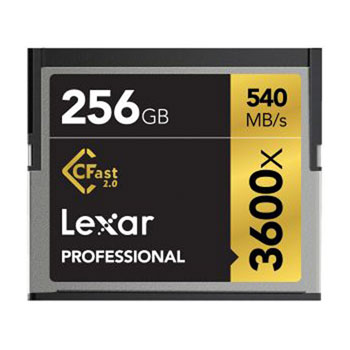 Lexar Professional 256 GB 4K 3600x 540 MB/s 