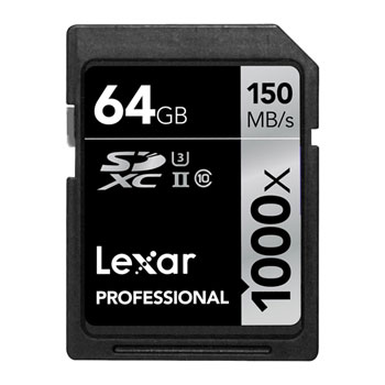 Lexar 64GB 1000x SDXC UHS-II Memory Card