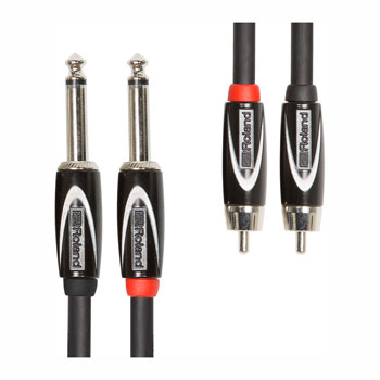 Photos - Cable (video, audio, USB) Roland 5FT / 1.5M Dual 1/4" Jack to Dual RCA Phono Cable 