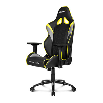AK Racing Overture Black/Yellow Gaming Chair LN80949 - AK-OVERTURE-YL ...