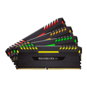 Corsair Vengeance RGB LED 32GB DDR4 2666 Memory Kit 4x8GB : image 2