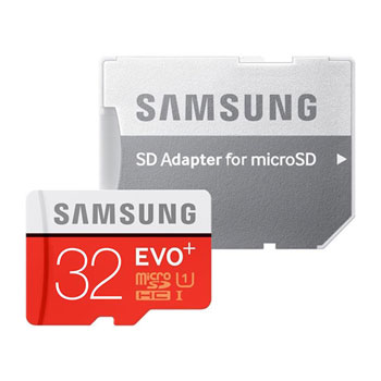 Samsung 32GB EVO+ MicroSD 4K Ready Performance 95MB/s Flash Memory Card inc SD Adaptor