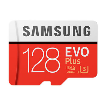 Samsung 128GB EVO Plus Performance MicroSDXC 4K Ready Flash Memory Card