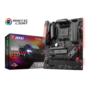 MSI AMD AM4 Ryzen B350 GAMING PRO CARBON ATX Motherboard