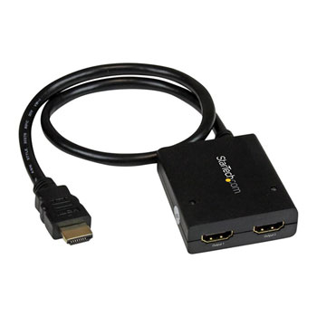 StarTech ST122HD4KU 2 port HDMI 1.4 splitter cable - USB powered : image 1