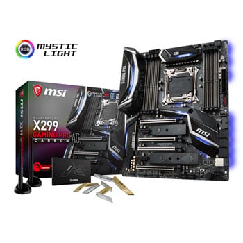 MSI Intel Core-X X299 GAMING PRO CARBON WiFi AC ATX Motherboard