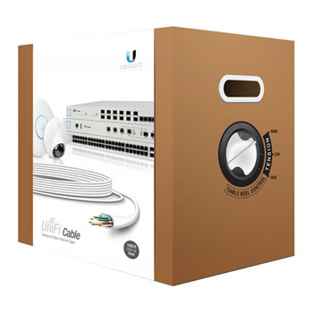 1000ft (305M) Ubiquiti UniFi CAT6 Cable Reel Grey : image 1
