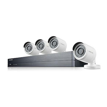 Samsung 4 Channel 4 CAM 1TB Full HD 1080P Video Security System IP66 Waterproof Cameras Day Night : image 1