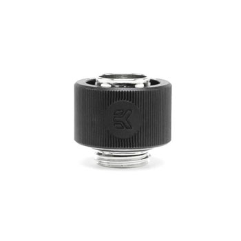 EK-ACF Water Cooling Hose Fitting 12/16mm - Elox Black : image 1