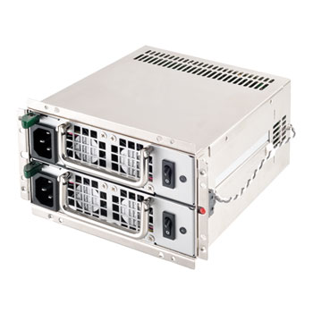 500+500W SilverStone GM500-G Gemini Series 80Plus Gold Redundant PS2 Mini Power Supply, Dual 40mm Fa : image 1