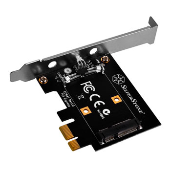 SilverStone SST-ECWA1 - Mini PCI-E to PCI-E Adapter Card + Dual Band(2.4GHz 3dBi/5GHz 5dBi) MIMO Ant : image 1
