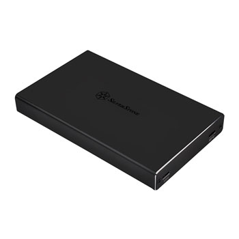Silverstone External USB 3.1 Type C HDD/SSD Enclosure with 2 Port USB HUB + Type C Charge Port Hub : image 1