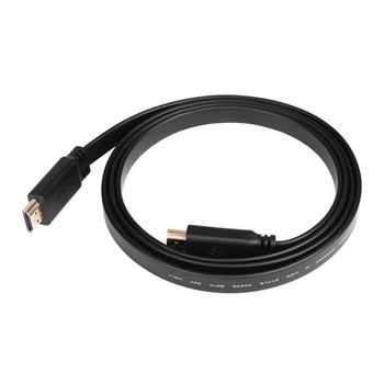 SilverStone SST-CPH02B-1500 1.5 meters FLAT HDMI Cable M-M, 24K gold-plated 4K 3D Ethernet : image 1
