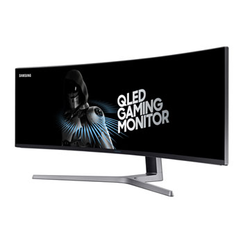 Samsung C49hg90 49 Curved Qled 32 9 Super Ultrawide Freesync2 144hz Quantum Dot Gaming Monitor Ln374 Lc49hg90dmuxen Scan Uk