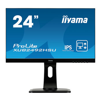 Iiyama ProLite 24" Full HD Slim IPS Monitor Height/Tilt/Swivel/Pivot Adjustable : image 2