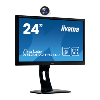 Iiyama 24" ProLite Adjustable Full HD VA Monitor with built-in Webcam : image 1
