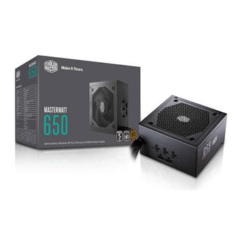 Cooler Master MasterWatt 650 Watt Hybrid Modular ATX PSU/Power Supply