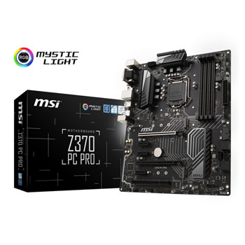 MSI Intel Z370 PC PRO Coffee Lake ATX Motherboard LN84375 | SCAN UK