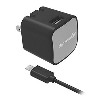 DigiPower InstaSense IS-AC2M Dual Port USB Fast Charger 3.4A with 1.5M micro-USB Cable UK/EU Plugs : image 1