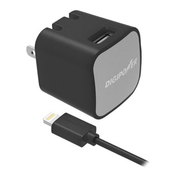 DigiPower Single Port USB Fast Charger with Lightning Cable : image 1