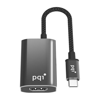 PQI USB-C to HDMI Adaptor 2K/4K Support with USB-C PD Charge Port