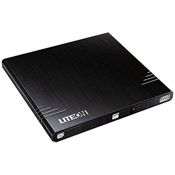LITEON External Slim USB DVD-RW Burner 8X Black Retail