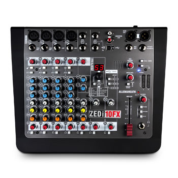 Allen & Heath ZEDi-10FX Hybrid Compact Mixer and 4×4 USB Interface With FX : image 3