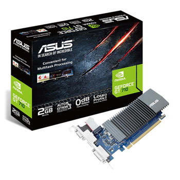 ASUS NVIDIA GeForce GT 710 2GB Silent Passive Graphics Card
