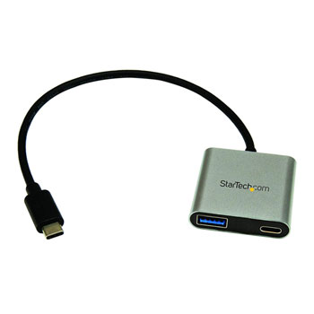 USB to USB-C Adapter with Power Delivery - USB-C to USB-A and USB-C - USB 3.0 : image 1