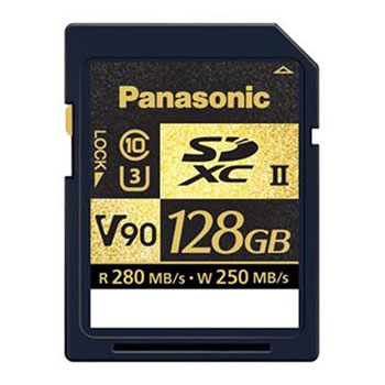Panasonic 128GB V90 Pro Video Grade UHS II SD Memory Card : image 1