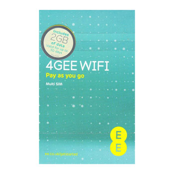 EE PAYG WiFi SIM Card Preloaded with 2 GB of 4GEE Data : image 1