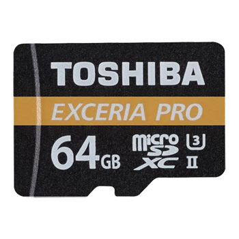 Toshiba M501 Exceria Pro 64GB 4K MicroSD Card w/ Adapter 270 MB/s Read, 250MB/s Write : image 1