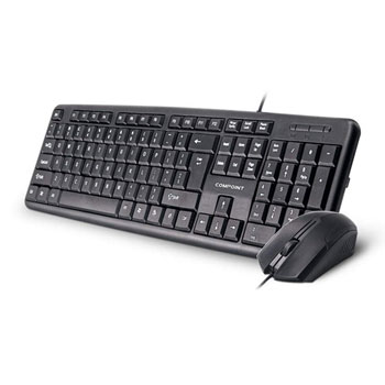 Compoint USB Keyboard & Optical 3 Button Scroll Mouse Black : image 1