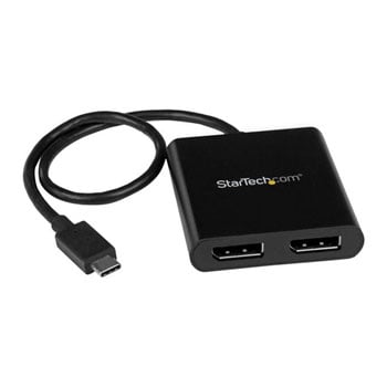 Startech USB-C to DisplayPort Multi-Monitor Splitter 2-Port MST Hub : image 1