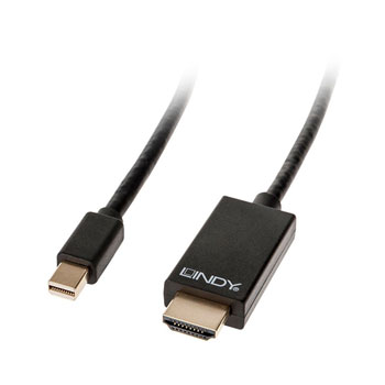 Lindy 2m Active Mini DisplayPort to 4K HDMI Adapter Cable LN85867 ...