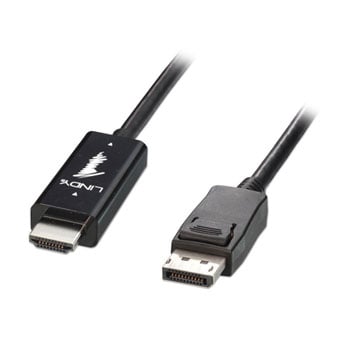 Lindy HDMI to DisplayPort 1.2 Cable 4K 30Hz 200cm : image 1
