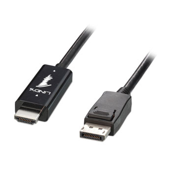 2M Lindy HDMI to DisplayPort 1.2 Cable 4K 30Hz : image 1