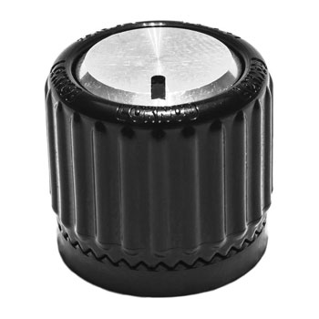 LOKNOB 6061, High Impact ABS LOKNOB 3/4" OD Series (Black / Silver) : image 1